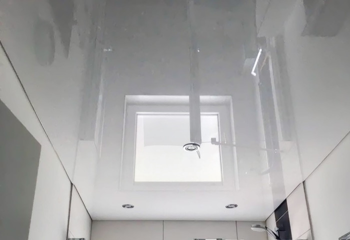 Spanndecke Glanz weiss