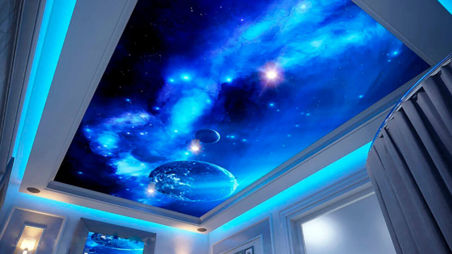 Spanndecken Motiv Galaxy