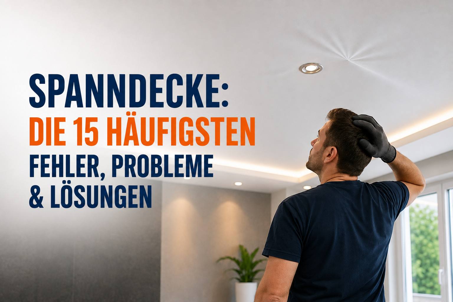 Spanndecken-Probleme erkennen und richtig beheben