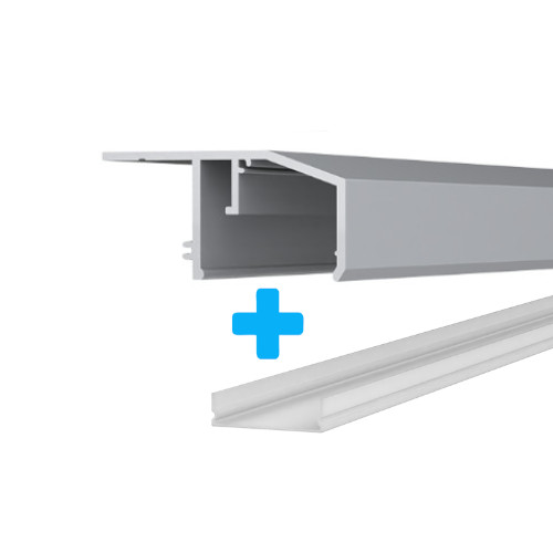 ALU LED-Deckenprofil SP15 für Spanndecken
